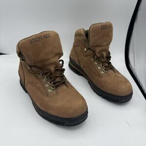 Iron Age Boots Womens Size 10 Sport Work Hikers 449 Steel Toe Brown C